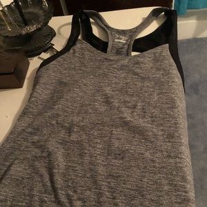 Gray athletic tank